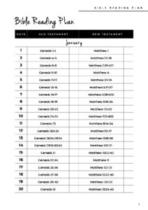 Bible Reading Plan Ang Mo Kio Methodist Church